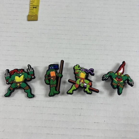 4 Shoe Charms for Crocs TEENAGE MUTANT NINJA TURTLES - Picture 1 of 7